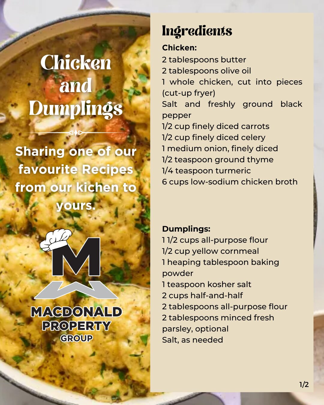 Copy of Chicken and DumplingsRecipe Social Media posts ()